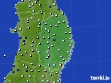 岩手県のアメダス実況(風向・風速)(2022年07月13日)