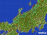 北陸地方のアメダス実況(気温)(2022年07月14日)
