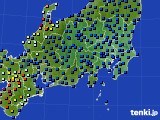 関東・甲信地方のアメダス実況(日照時間)(2022年07月15日)