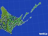 道東のアメダス実況(降水量)(2022年07月17日)