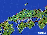 中国地方のアメダス実況(日照時間)(2022年07月17日)