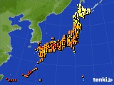 アメダス実況(気温)(2022年07月17日)