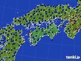四国地方のアメダス実況(日照時間)(2022年07月18日)