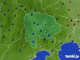 山梨県のアメダス実況(日照時間)(2022年07月18日)