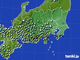 関東・甲信地方のアメダス実況(降水量)(2022年07月19日)