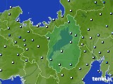 滋賀県のアメダス実況(降水量)(2022年07月19日)
