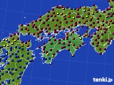四国地方のアメダス実況(日照時間)(2022年07月20日)
