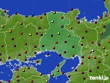 兵庫県のアメダス実況(日照時間)(2022年07月20日)