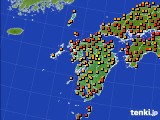 九州地方のアメダス実況(気温)(2022年07月20日)
