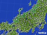 北陸地方のアメダス実況(風向・風速)(2022年07月22日)