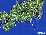 東海地方のアメダス実況(風向・風速)(2022年07月22日)