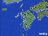 九州地方のアメダス実況(風向・風速)(2022年07月22日)