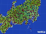 2022年07月23日の関東・甲信地方のアメダス(日照時間)