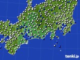 2022年07月23日の東海地方のアメダス(風向・風速)