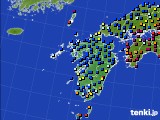 九州地方のアメダス実況(日照時間)(2022年07月24日)