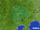 山梨県のアメダス実況(日照時間)(2022年07月24日)