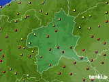 群馬県のアメダス実況(気温)(2022年07月24日)