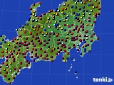 2022年07月25日の関東・甲信地方のアメダス(日照時間)