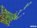 道東のアメダス実況(日照時間)(2022年07月25日)