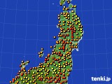 東北地方のアメダス実況(気温)(2022年07月27日)