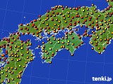 四国地方のアメダス実況(気温)(2022年07月27日)