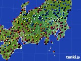 2022年07月28日の関東・甲信地方のアメダス(日照時間)