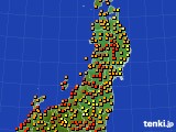 2022年07月28日の東北地方のアメダス(気温)
