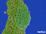 岩手県のアメダス実況(気温)(2022年07月28日)