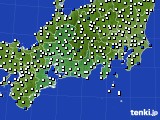 東海地方のアメダス実況(風向・風速)(2022年07月29日)