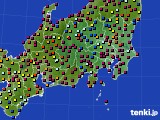 関東・甲信地方のアメダス実況(日照時間)(2022年07月30日)