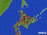 北海道地方のアメダス実況(気温)(2022年07月30日)