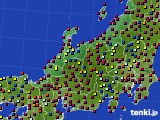 北陸地方のアメダス実況(日照時間)(2022年07月31日)