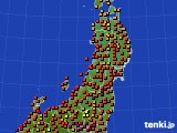 2022年07月31日の東北地方のアメダス(気温)