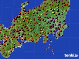 2022年07月31日の関東・甲信地方のアメダス(気温)