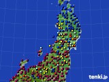 2022年08月01日の東北地方のアメダス(日照時間)