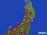 2022年08月01日の東北地方のアメダス(気温)