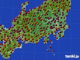 2022年08月01日の関東・甲信地方のアメダス(気温)