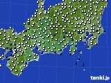 2022年08月01日の東海地方のアメダス(風向・風速)