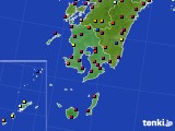 2022年08月02日の鹿児島県のアメダス(日照時間)