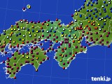 近畿地方のアメダス実況(日照時間)(2022年08月03日)