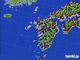 九州地方のアメダス実況(日照時間)(2022年08月03日)