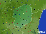 2022年08月03日の栃木県のアメダス(日照時間)