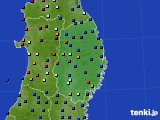 岩手県のアメダス実況(日照時間)(2022年08月03日)