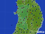 秋田県のアメダス実況(日照時間)(2022年08月03日)