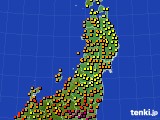2022年08月03日の東北地方のアメダス(気温)