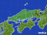 中国地方のアメダス実況(降水量)(2022年08月04日)
