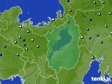 滋賀県のアメダス実況(降水量)(2022年08月04日)