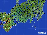 2022年08月04日の東海地方のアメダス(日照時間)