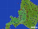 道央のアメダス実況(日照時間)(2022年08月04日)