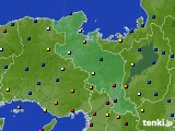 京都府のアメダス実況(日照時間)(2022年08月04日)